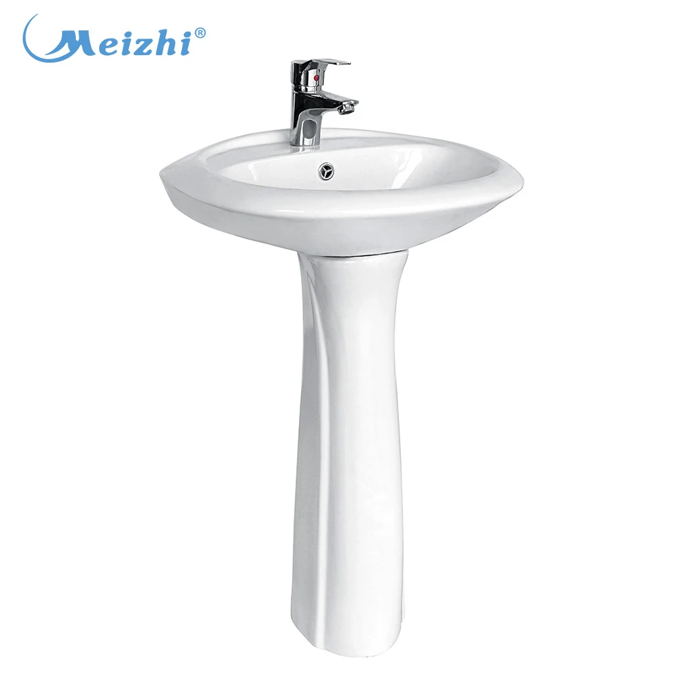 Bathroom sanitary floor standing wash basin