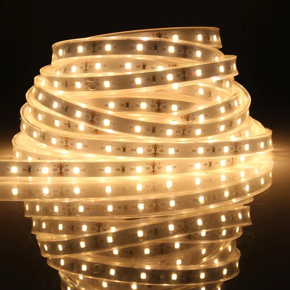 Shenzhen Suppliers 24 Volt 120 Leds IP65 PU Waterproof Linear Light SMD 2835 LED Strips With CE & ROHS