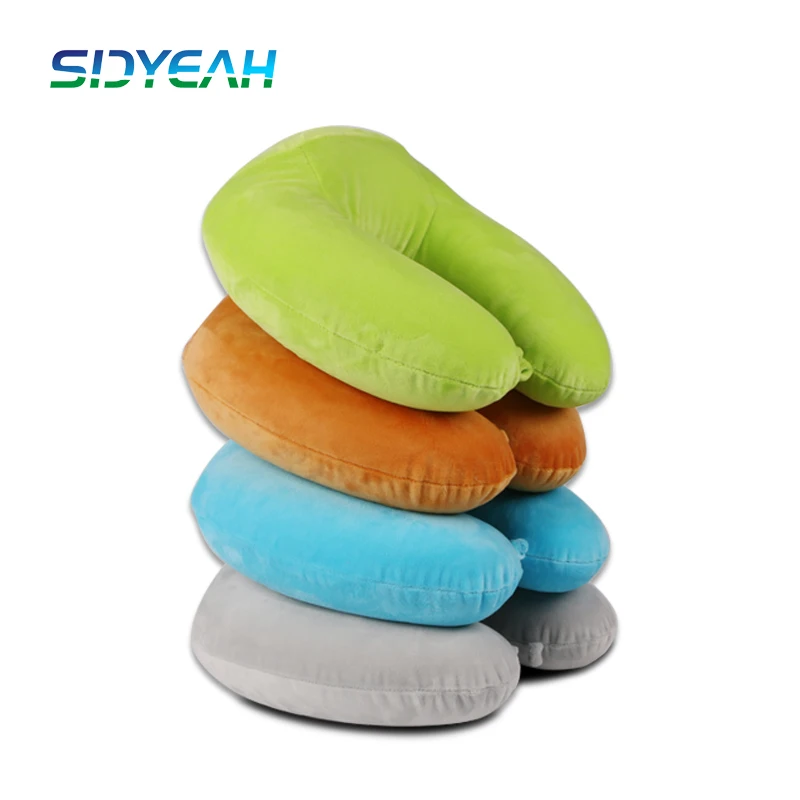 Custom Logo Memory Foam Material Travel Pillow Car Printing Flight Office Chair Neck Pillow