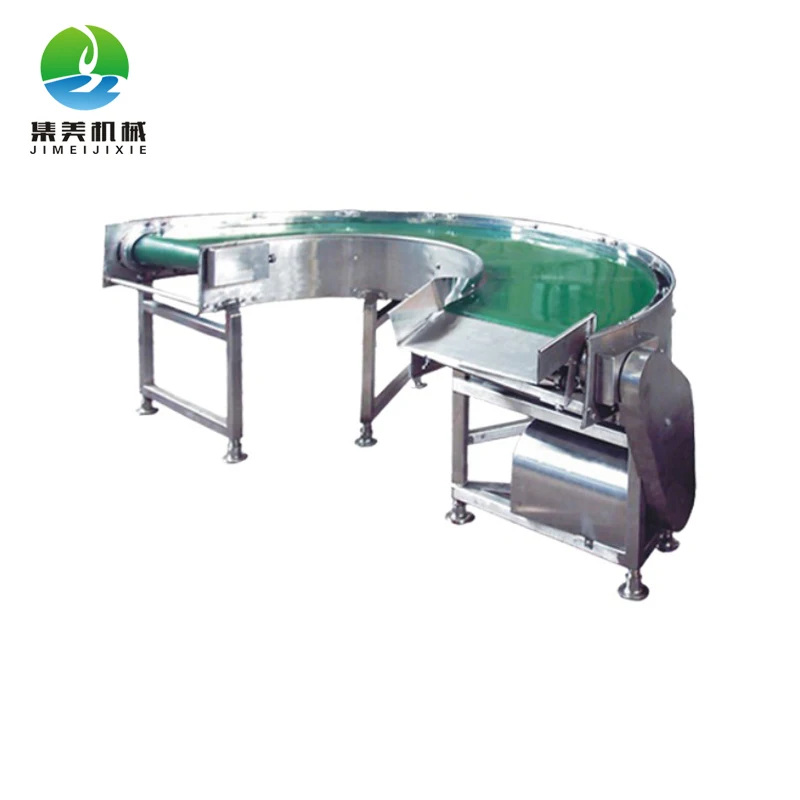 Professional flexible 180 degree turning conveyor belt/conveyor belt machine
