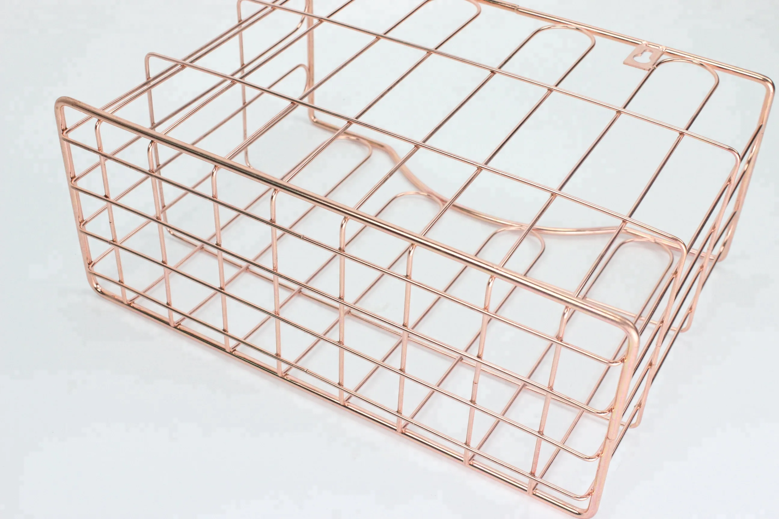 550-97E 2019 новейший розовый Золотой металлический органайзер для офисного стола для хранения файлов магазинов