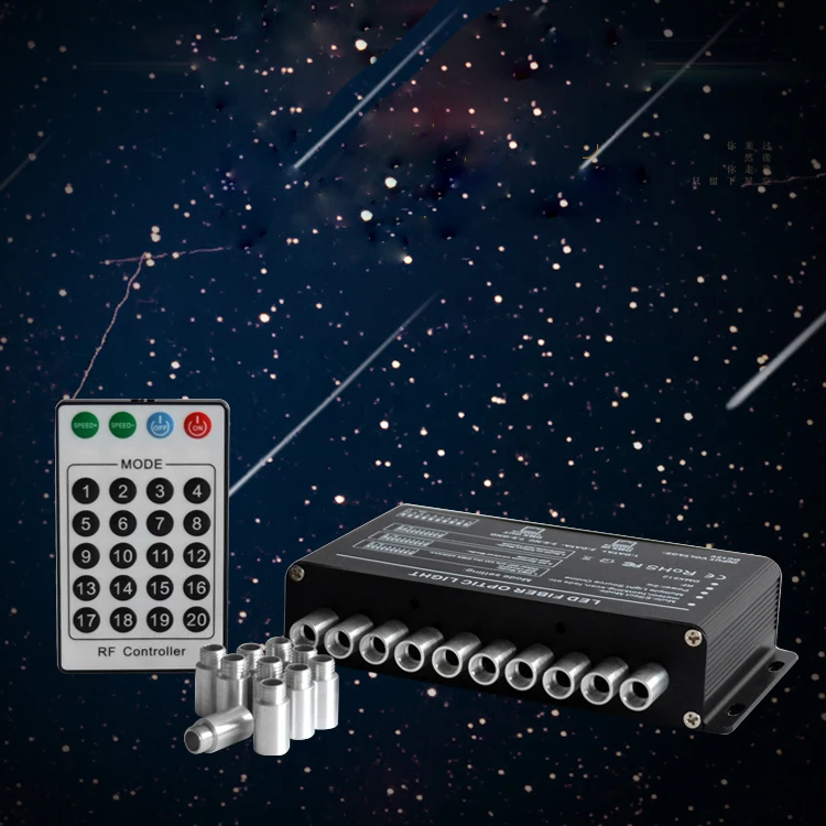 5W 10 Holes LED fiber optic shooting star Light kit