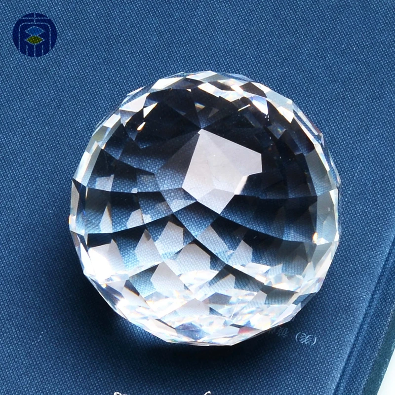 High Quality Faceted Crystal Balls With Hole