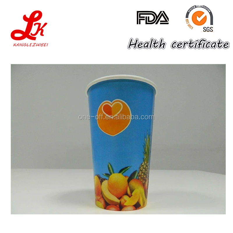 
excellent quality 7oz disposable cold drink paper cup for juice cola soda 