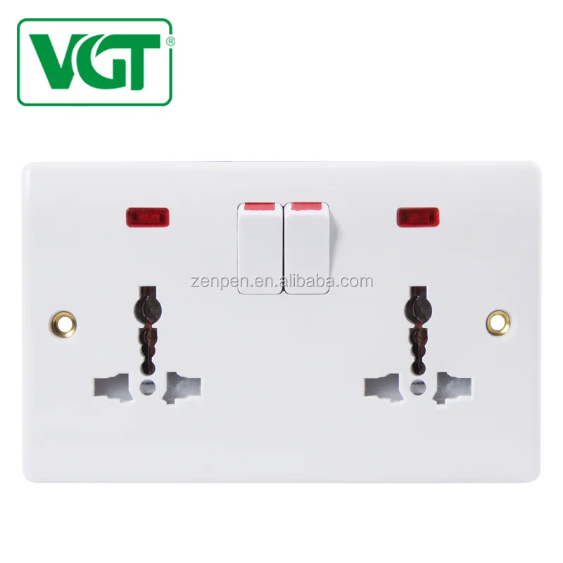 Энергосберегающие Фабрика сразу Продажа высококачественного Африка Египет Британский выключатель розетки