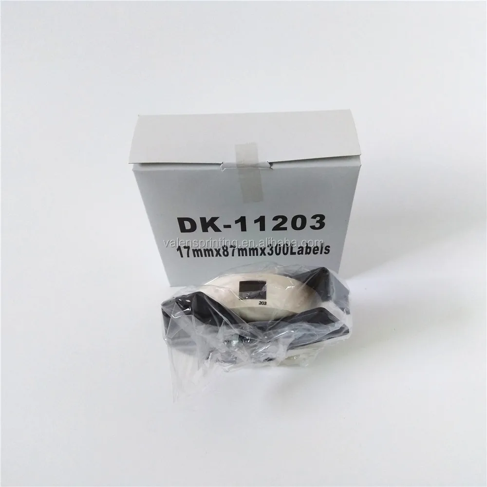 Brother DK 11203 1203 Compatible Labels 17mm x 87mm x 300 labels with plastic frame for QL 570 580 700 800 810W 820NWB1050 1100