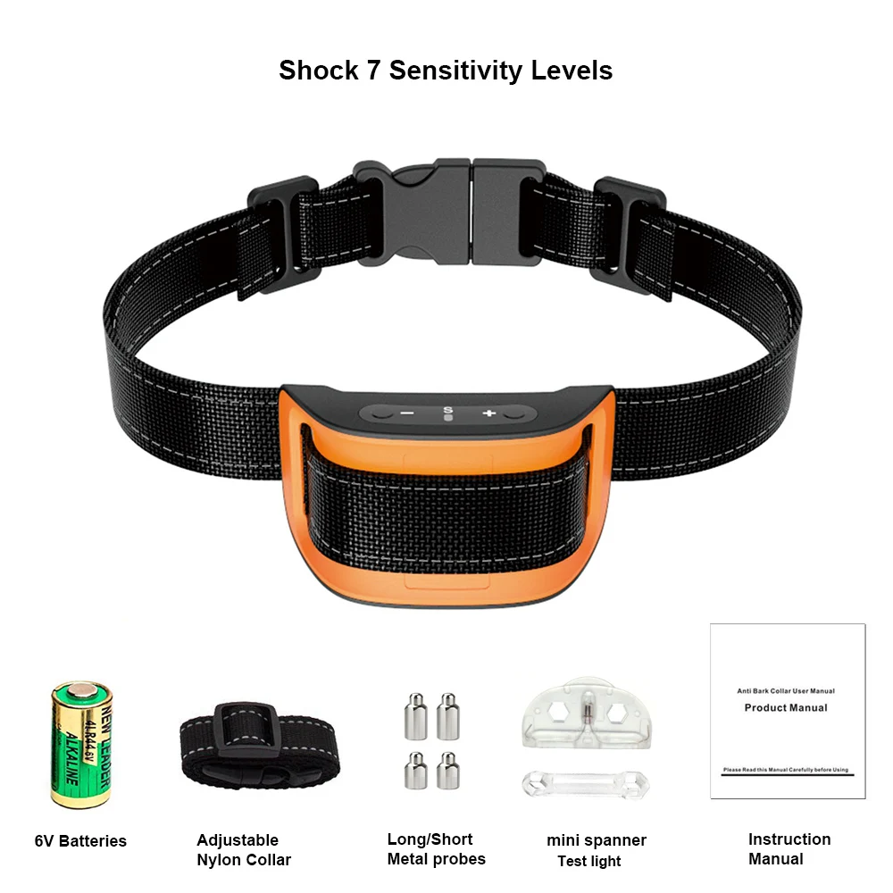 A mazon Top Electric Shock Barking Dog Alarm No Bark Dog Collar TZ-PET665S