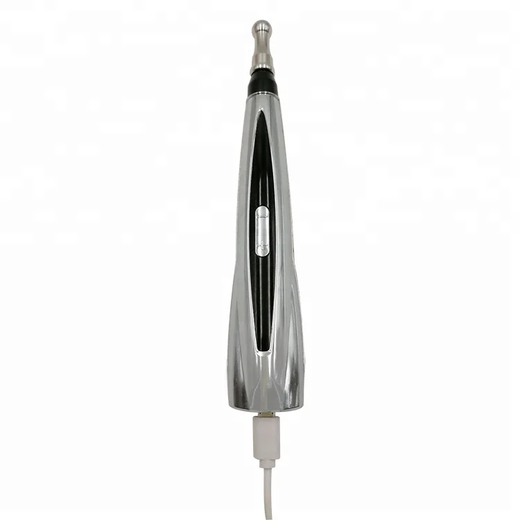 Updated laser therapy bio feedback electro acupuncture device with mushroom shape massager head