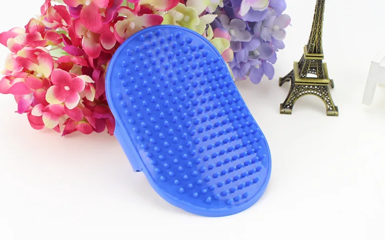 Щетка для ванны для домашних животных, собак, кошек, резиновые перчатки, щетка для волос, Массажная щетка для собак