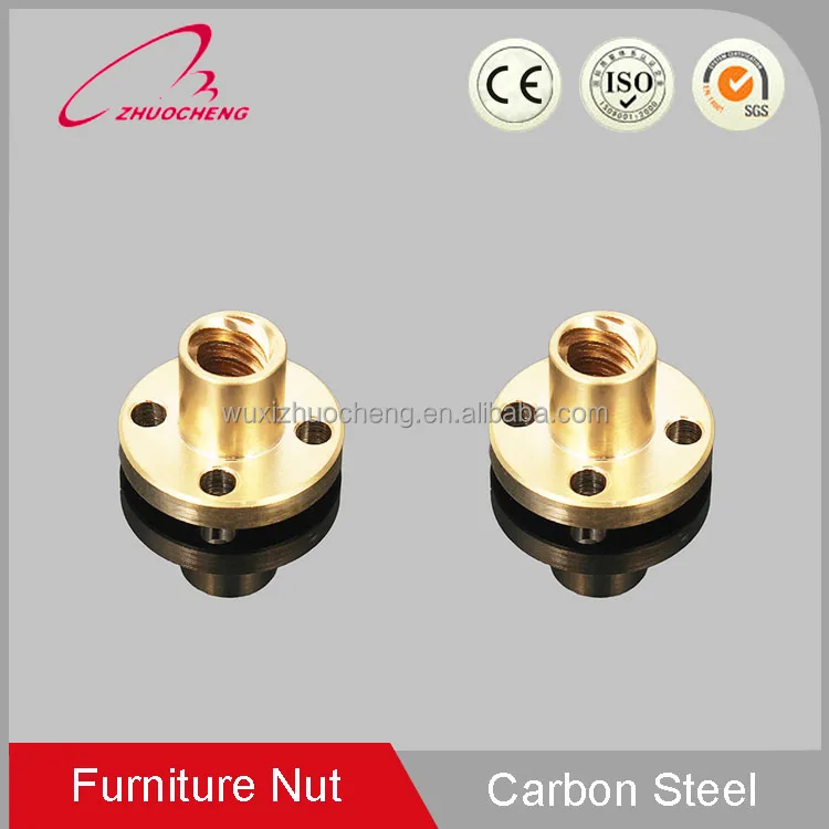 T Nut Fasteners China manufacture factory price Zinc plated round base T nut three brad hole tee nut