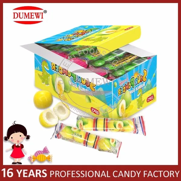 ХАЛЯЛЬ Фрукты Мяч Жевательная Резинка с Кислым Порошок