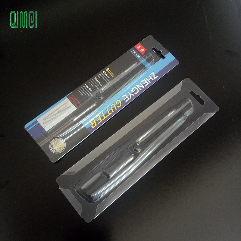 Wholesale  PET Sliding card blister for Knife blister package