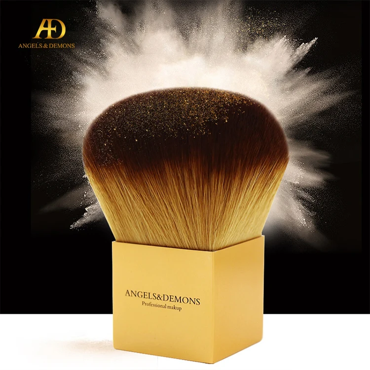 
Wholesale Free Sample Gold Short Handle Powder Single Makeup Brush 