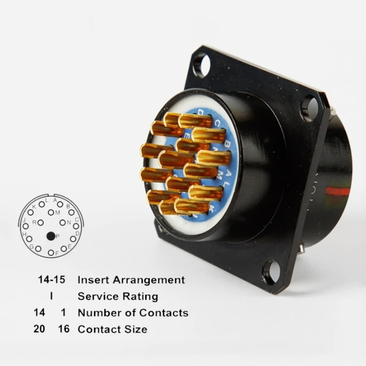 Водонепроницаемый разъем Женский 19 pin Amphenol замена разъема сделано в Китае
