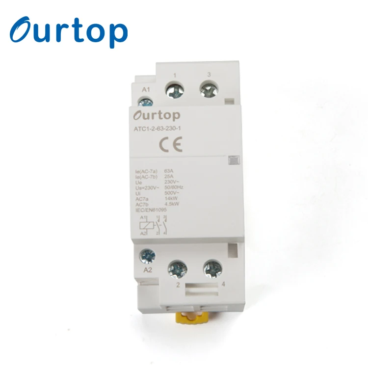 OURTOP высокое качество контакторы управляющее напряжение 220 В ~ 240 В 2 полюса контактор переменного тока