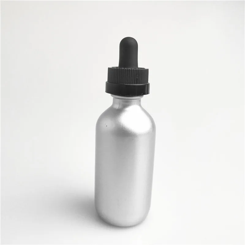 stainless steel metal color water airless bottle classical Boston perfume nail polish oil pump packaging