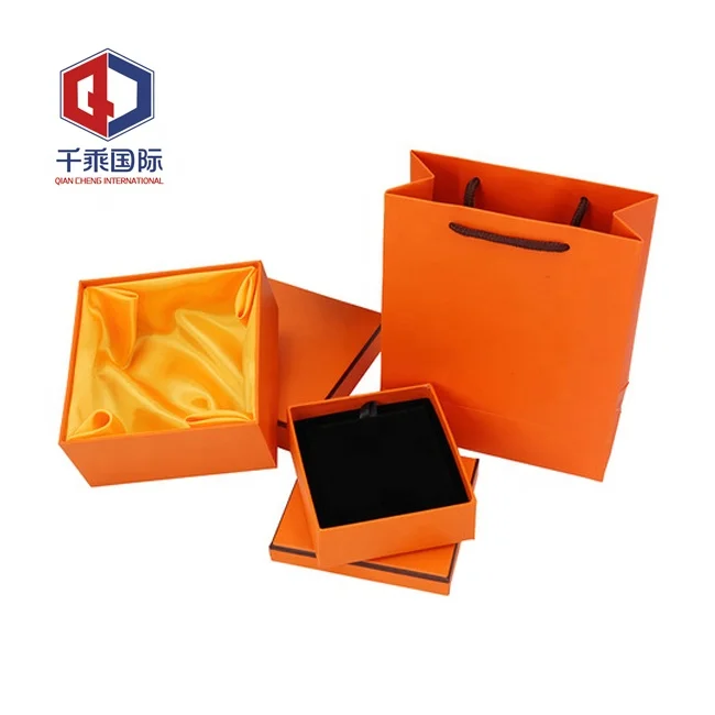 Wholesale Custom Logo Cardboard Hard Paper jewelry box handmade paper Jewelry Gift Box