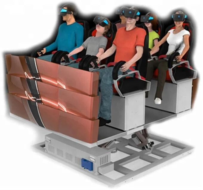 Amusement Equipment Space Walking Game Vr Video Electric Motion Platform 9D Virtual Reality Spaceship Vr With 6 Seats