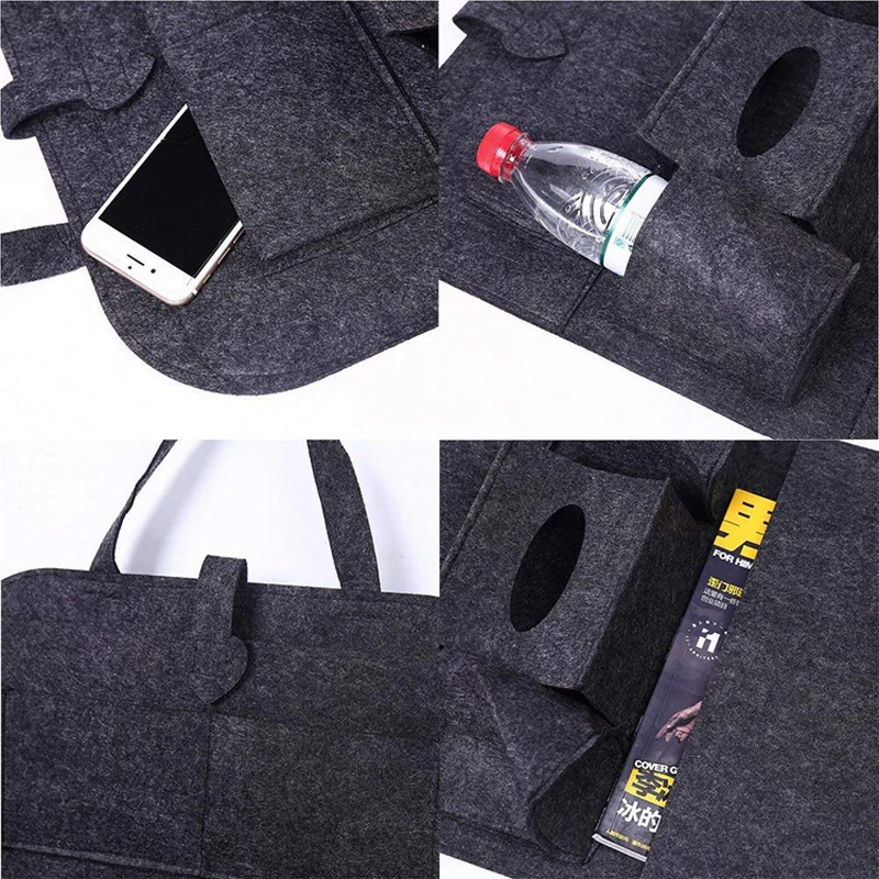 
Custom Wholesale Felt Storage Car Seat Backseat Bag Organizer 