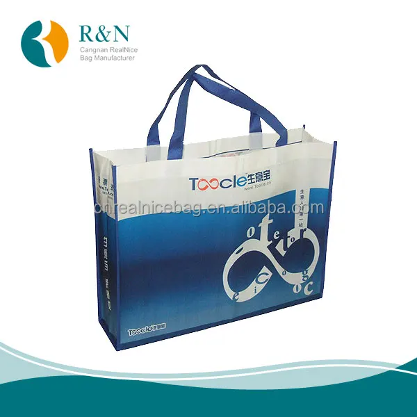 Customize FULL COLOR PRINTING Glossy or Matt PP laminated NON-WOVEN tote shopping BAG for gift promotion