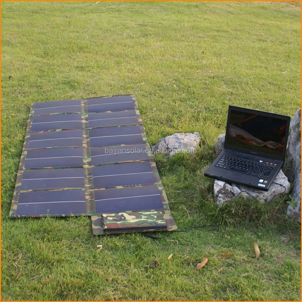 18V Flexible Fold solar panel charger with lightweight for power banks