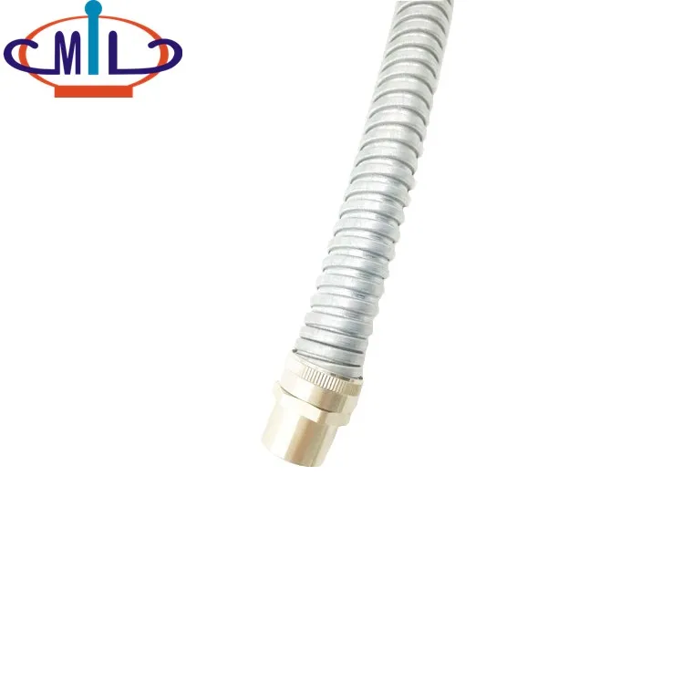 
 Гибкая труба, латунный адаптер, никелированный с втулкой и фиксирующей гайкой  