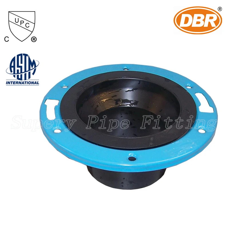 DBR Manufacturer PVC DWV Floor Drain Plumbing Fittings PVC Flange Names Picture For Sewage Treatment