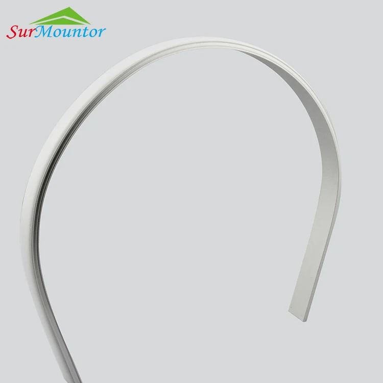 Bendable led aluminum profile for led strip corner lighting flexible led profile Bendable