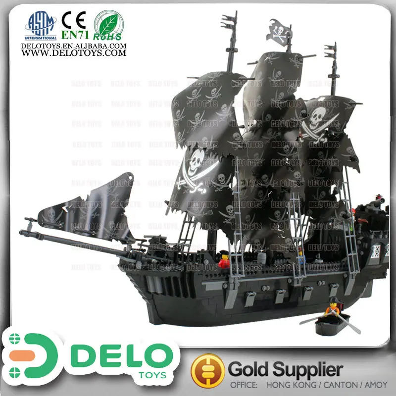 Купить интернет магазин китай строительные блоки пластиковые игрушки соединения блоков пиратский корабль DE0195154