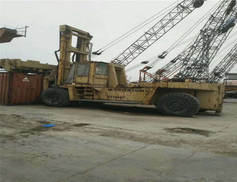 Used japan Mitsubishi manual pallet truck forklift FD400 / 40 ton original Japan diesel forklift with low price for sale