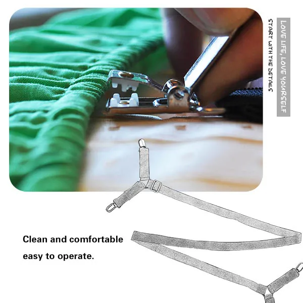 Various transports acceptable durable usage bed sheet mattress cover blankets clip elastic set plastic clips for straps