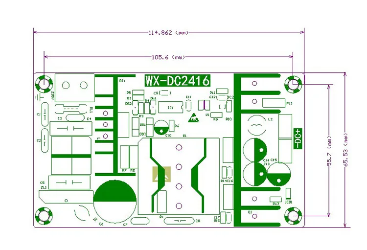 AC-DC модуль источника питания AC 100-240V to DC 24V 9A плата импульсного источника питания