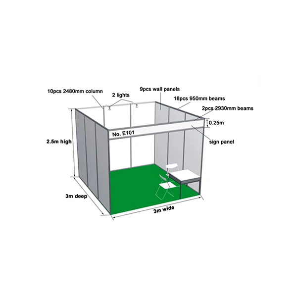 Высокое качество алюминиевого сплава дисплей выставке бут стенд система Octanorm