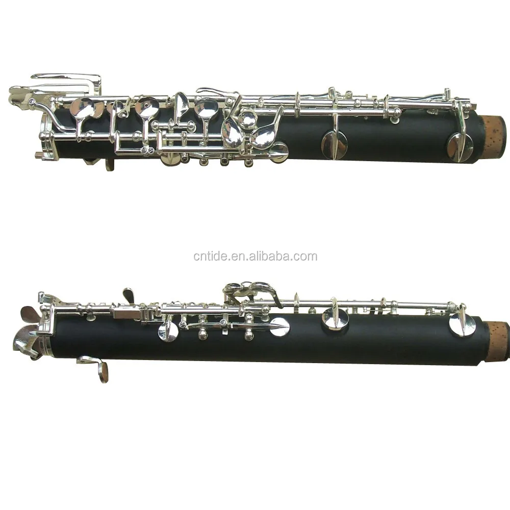 Semi automaticsilver plated key hard rubber oboe OB7500S