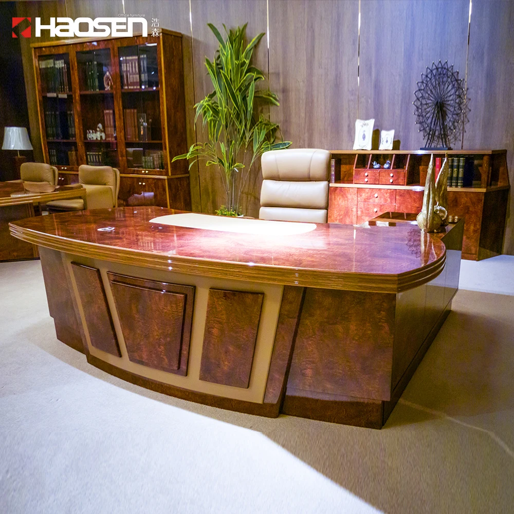 Rolls 6831 2018 Latest comfortable walnut luxury high class executive office desk