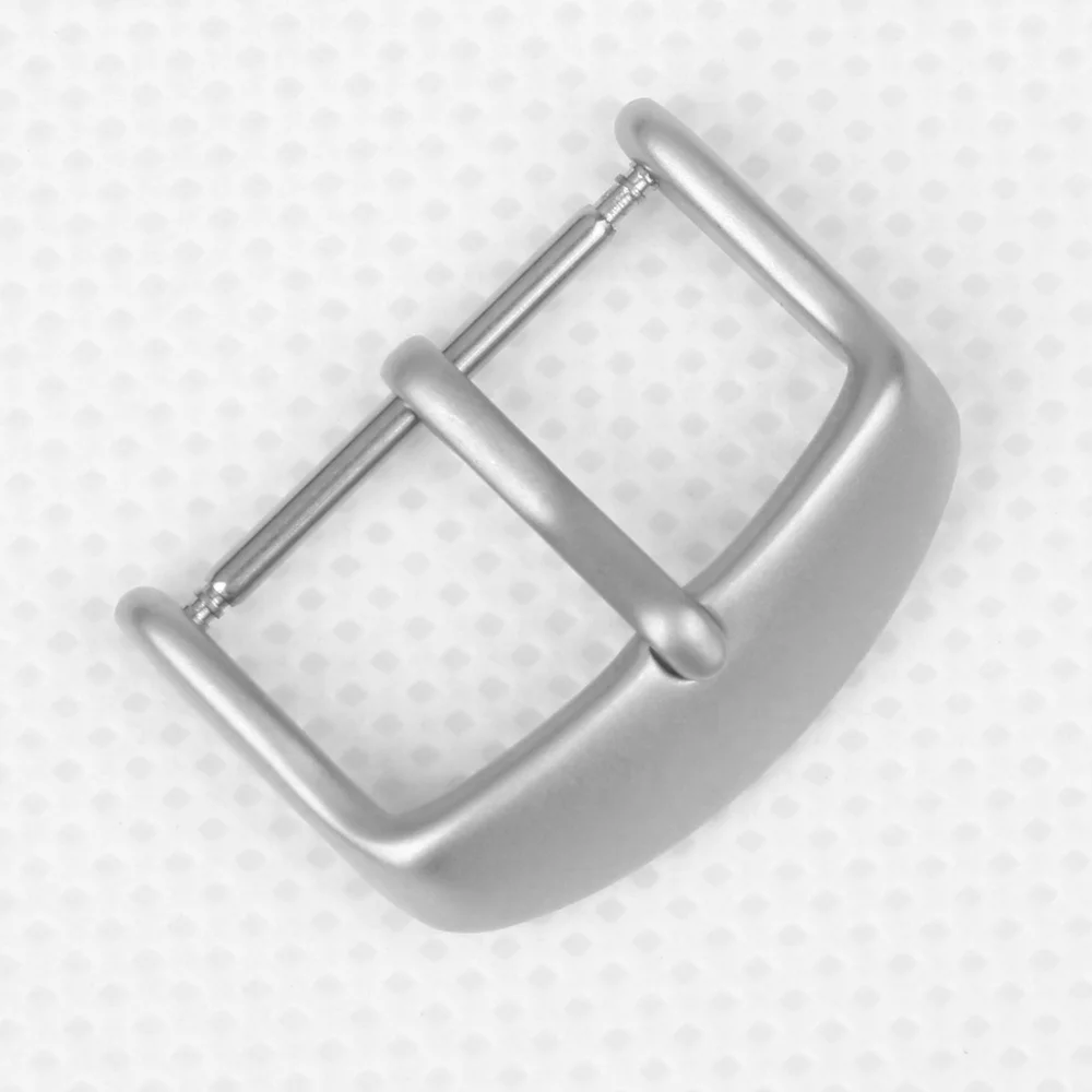 Matte Stainless Steel Buckle Silver  Buckle Watch Parts Watch Buckle in 18mm 20mm 22mm