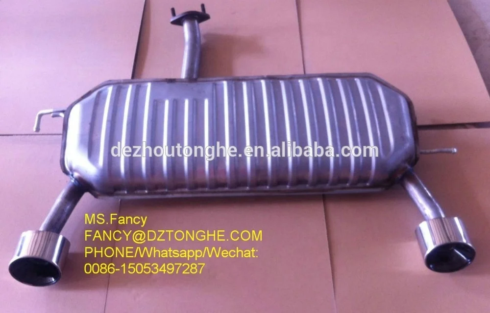 409 stainless steel Car exhaust muffler /silencer tuscon / Sportage exhaust muffler