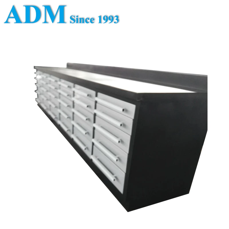 Heavy Metal Storage Tool Cabinets, Work bench.