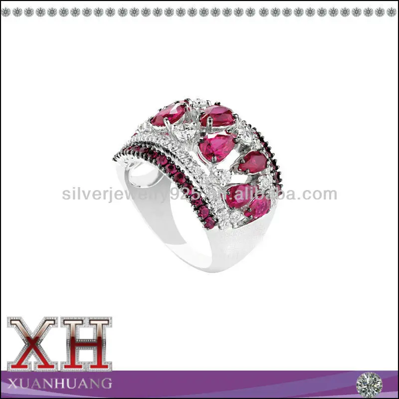 Лидер продаж 2019, мужское рубиновое кольцо с золотым покрытием