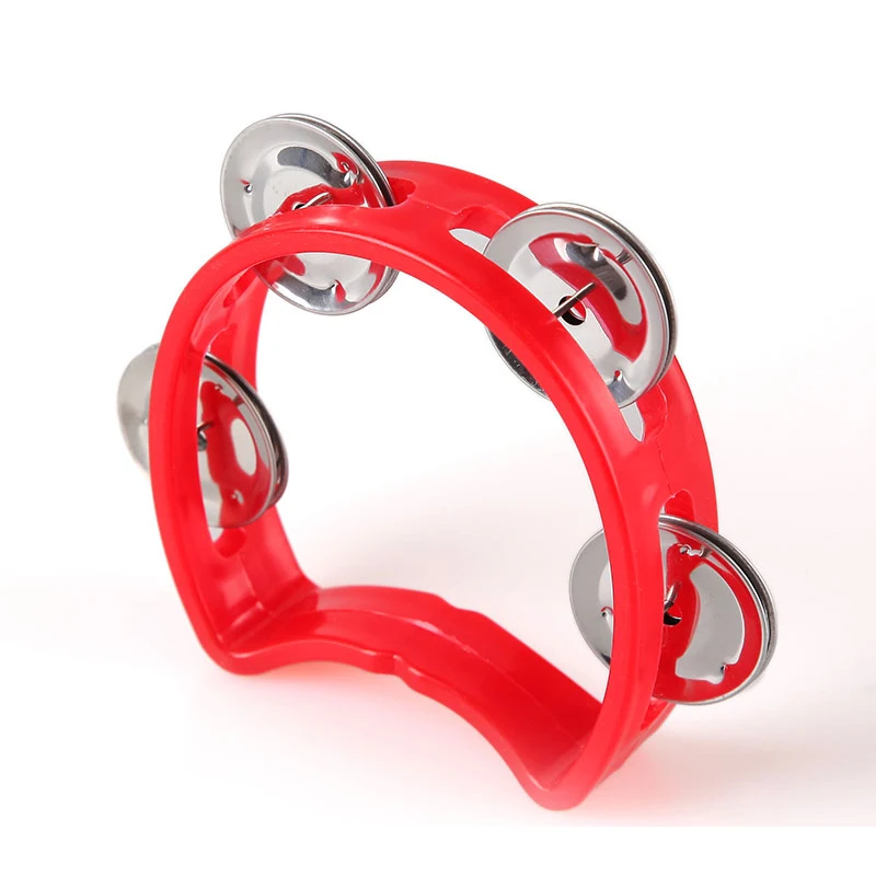 
Handshakers half moon tambourine ,stainless iron bells,plastic tambourine 
