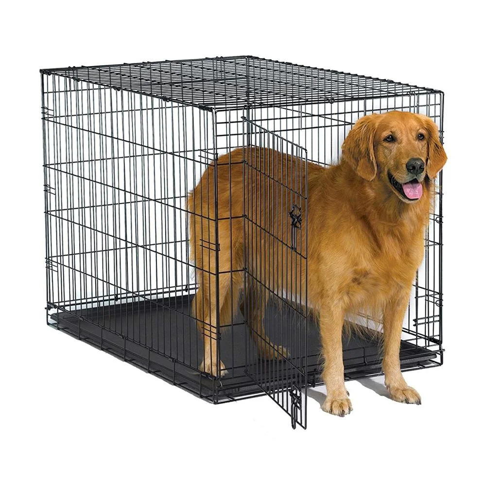 Manufacturer Wholesale Designs Foldable Carriers Metal Big Pet Dog Crate Cage