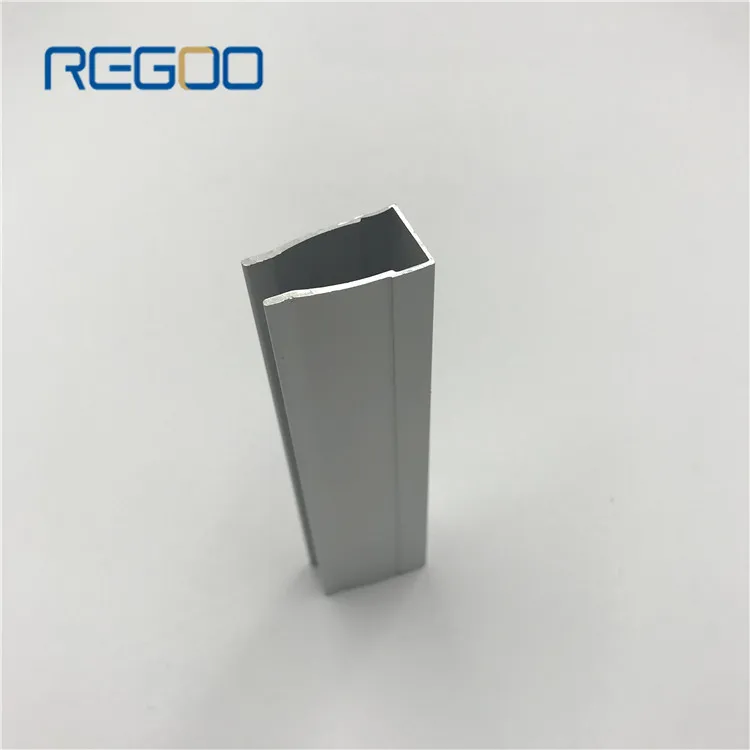 Regoo тонкий серый Алюминиевый Французский двойные раздвижные двери профиль рамы