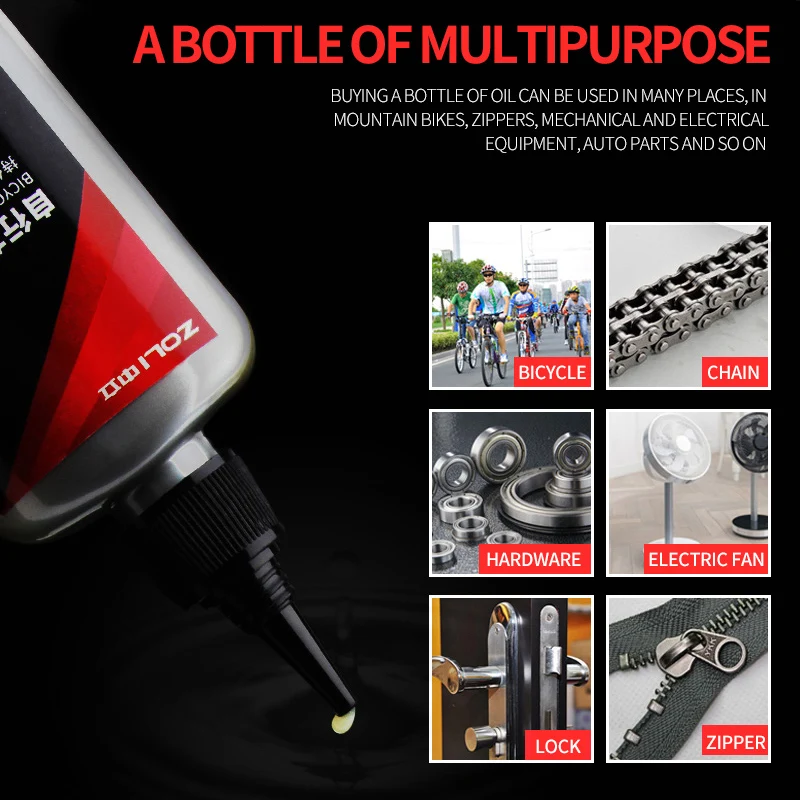ZOLi ZL0802 Cycling Tool Road Bicycle Chain Lube Mountain Bike Lubricating Oil Grease For Machine