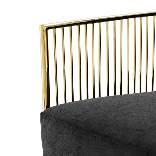 
Luxury silver frame living room armchair 