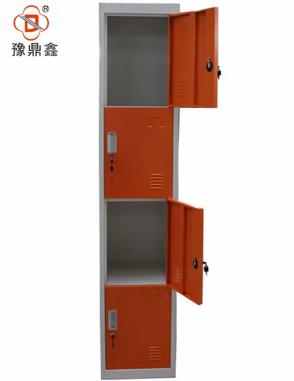 Dubai hot sale vertical 4 door school locker lightweight portable armoire wardrobe closet