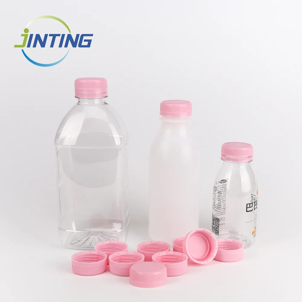 Cheap pe color non-spill 38mm snap on qingdao tamper evident pink plastic bottle preform caps for 5 gallon water bottles