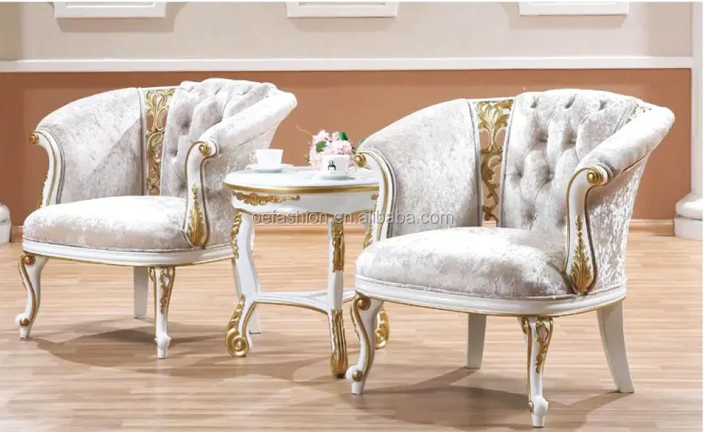 OE-FASHION new classic wood carved baroque throne style armchair