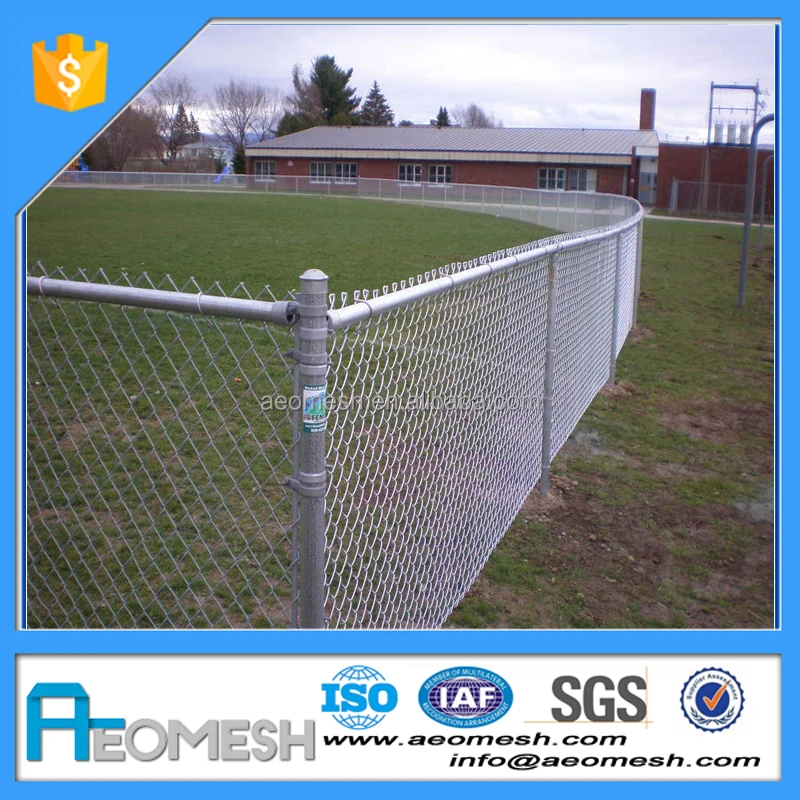 AEOMESH Beautiful 10 ft x 6 ft black PVC coated chain link fencing
