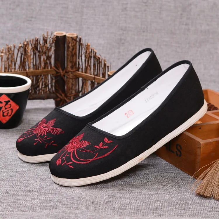 
Indoor beautiful Printing Canvas casual shoes for female 