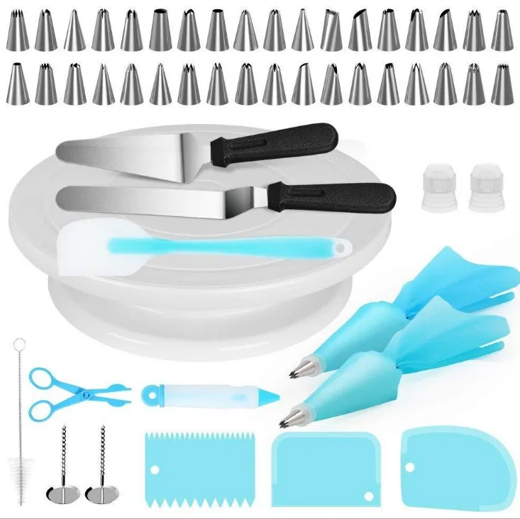 Baking tools Cake Smoother Set Icing Scraper Smoother Cutter for Dough Cream Scraper